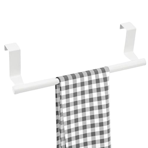 オーバーキャビネットタオルバー、オーバーザドアタオルラック,浴室ドア用タオル掛けステンレス製の多目的タオルハンガー - 省スペースバスルームタオルバー、ガレージ、アパート用防錆タオルラック