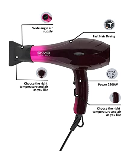 Image of SKMEI SK-2002 Professional Hair styler with air dry (Black)