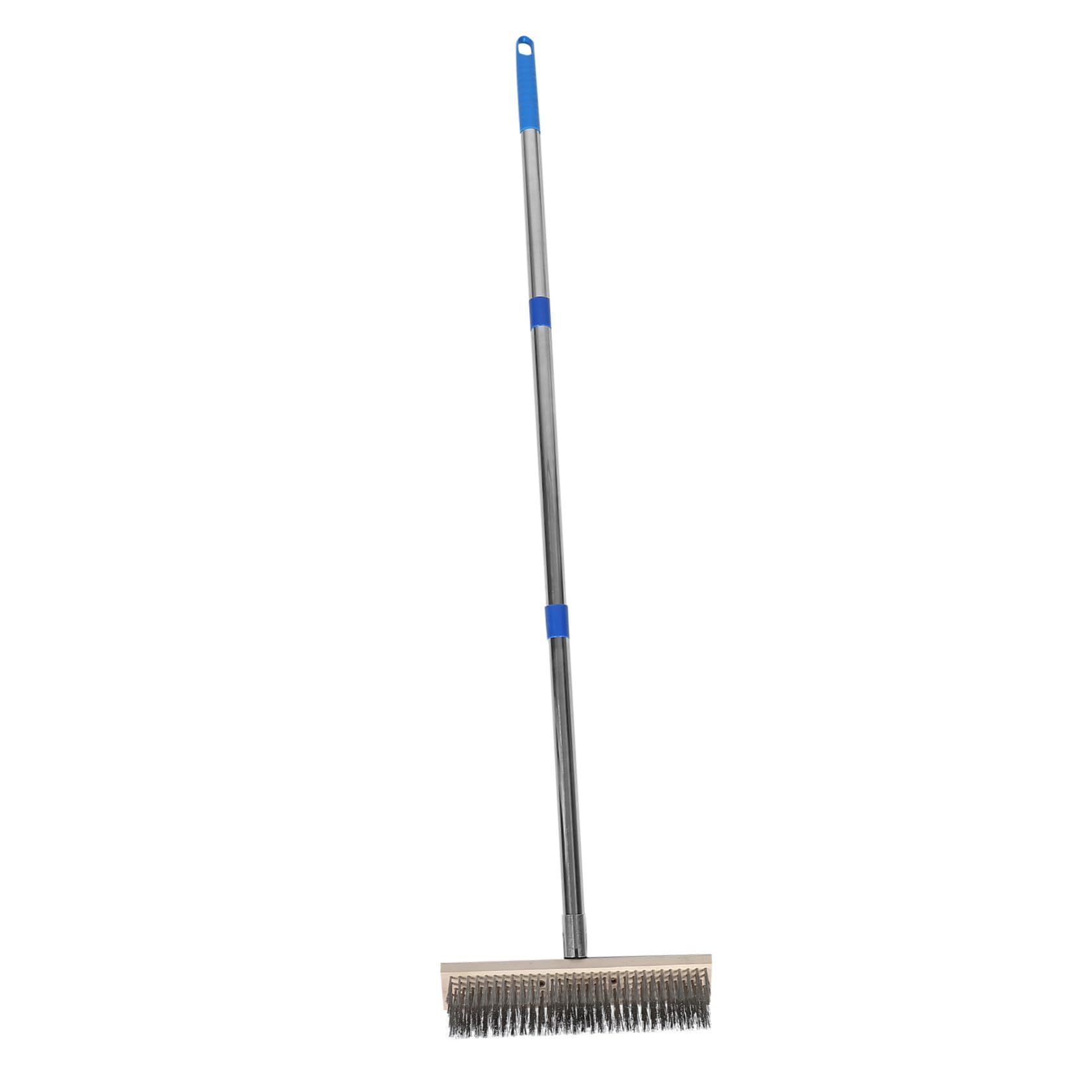 Brosse métallique robuste ifundom avec manche extensible pour sols extérieurs