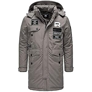 Redbridge Winterjas voor heren met RB-patches en capuchon