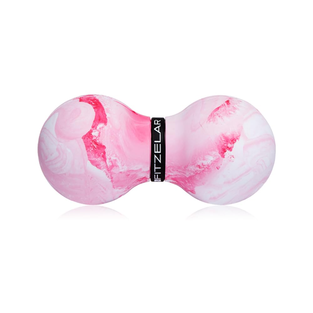 Double Lacrosse Massage Ball for Myofascial Release , SGS Certification, Massage Deep Tissue for Waist Back Feet, Trigger Point Therapy, Muscle Knots , Peanut Massage Ball for Muscle Pain