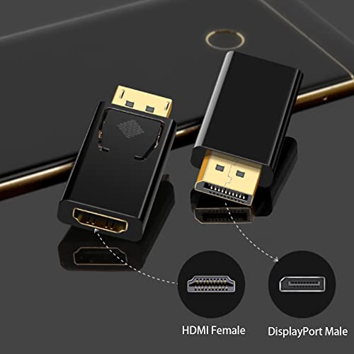 WLGQ 4K Displayport to HDMI Adapter DP Male to HD Female
