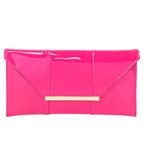 Image of JNB Faux Patent Leather Envelope Candy Clutch