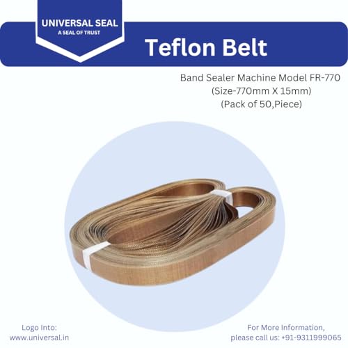 Image of Teflon Belt for Band Sealer Machine Model FR-770 (Size-770,mm X 15,mm,)(Pack of 50,Piece)