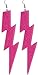 Forum Novelties Women's Neon Lightning Bolt Earrings