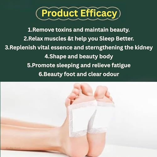 Image of Foot Patches (Pack Of 20)| Foot Pads For Weight Loss | Detox Foot Patches| Foot Pads for Detoxification|Natural Bamboo Vinegar Ingredients for Sleep Aid,Pain Relief,Herbal Skin Cleansing & Night Care
