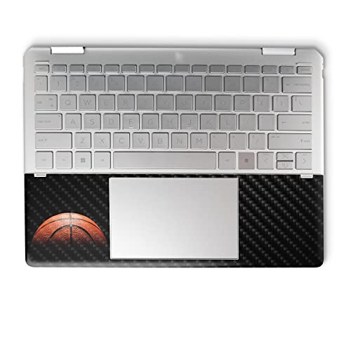 Image of MightySkins Carbon Fiber Skin Compatible with HP Spectre x360 14 inch (2022) Full Wrap Kit - Basketball World | Protective, Durable Textured Carbon Fiber Finish | Easy to Apply | Made in The USA