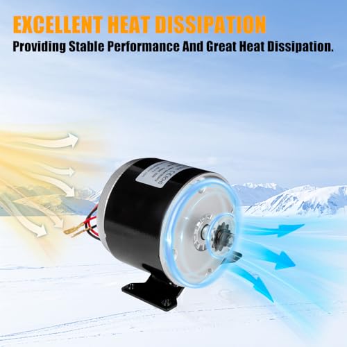 RANSOTO Electric Scooter Motor Compatible with E Scooter Drive Speed Control Razor E300 E300S E325 MX350 MX400 Wind Turbine PMA Brushed Permanent Magnet Alternator 24V 350W by RANSOTO - Image 2