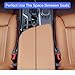YOYOKIT 2PCS Car Seat Gap Filler, Universal No Drop Seat Guard Organizer, Stocking Stuffers for Men Women, Car Accessories Between Seat & Console for Car, SUV, Truck (Black)