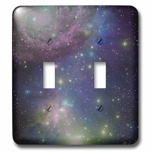 Interrupteur à bascule double design multicolore 3dRose lsp_112990_2 - 2