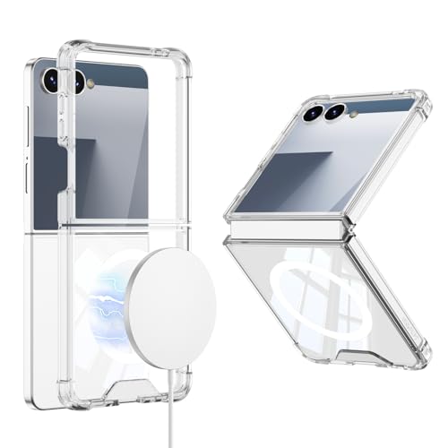 Coque Samsung Galaxy Z Flip 7 transparente anti-jaunissement et magnétique MagSafe antichoc