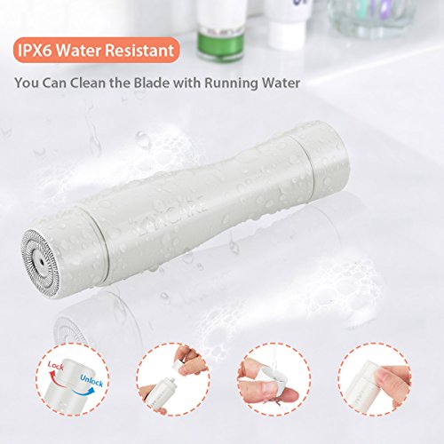 Facial Hair Removal for Women, Laxcare Painless Perfect Hair Remover Waterproof with Built-in LED Light