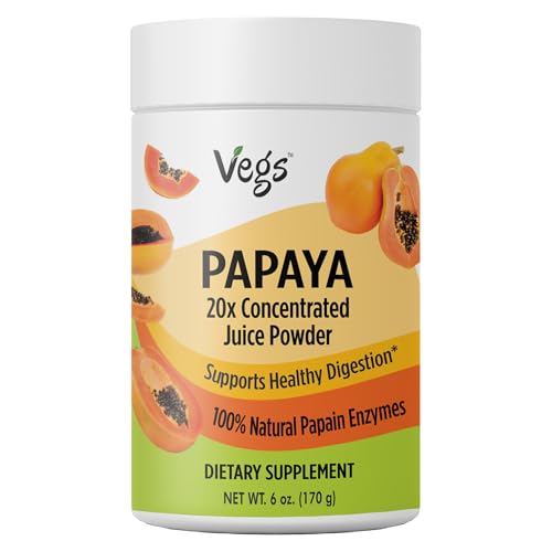 Vegs Papaya Juice Powder - Freeze Dried Organic Papaya Fruit
