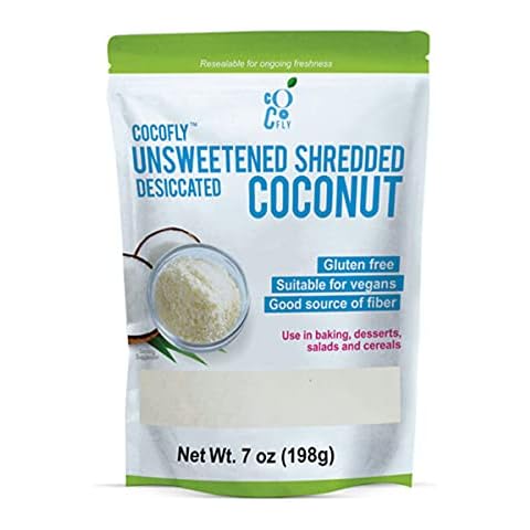 Cocofly 7 oz Unsweetened Shredded (Dessicated) Coconut Cover