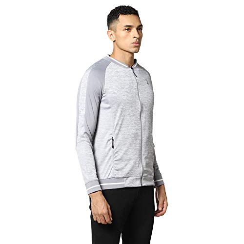 Image of CAHOOT Men Grey Full Sleeve Sports Jacket