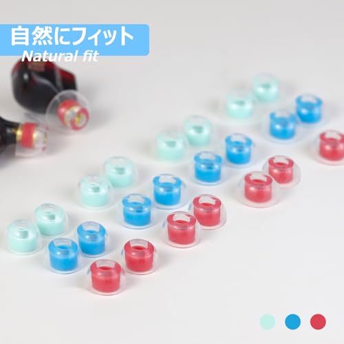 3APLUS イヤーピース シリコン イヤーチップ 液体シリコン製 完全ワイヤレスイヤホン向け&有線イヤホン向け 重低音強化 音質向上 医療用シリコンを採用 Beyerdynamicに適合 Xelento remote/xelento2/AMI-RON300/t8ie/t9ieなどイヤホンに対応 1セット 2個入り Mサイズ 球体型 緑1ペア(M)