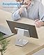 OMOTON Verstellbarer Tablet Ständer, Aluminium Tablet Halterung Tisch, Tablet Halter mit 2024 iPad Pro 13, 11, 12.9, iPad 10.9 iPad Air Mini,und Tablets bis zu 12.9 Zoll, Silber