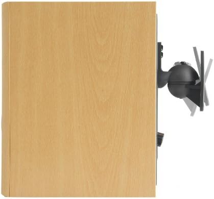 VonHaus Black Universal Wall Mount Speaker Brackets x 4
