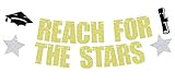 Reach for the Stars Banner, Happy Graduation, You Did It, Glittery Class of 2023 Graduation Party De