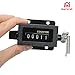 5 Digit Mechanical Counter Bale Number Clicker Tally Manual Handheld Counting Digital 0-99999 Hand Resettable Device Rotary Knob Pull Reliable Glass Mirror Design for Machine Industry Printing