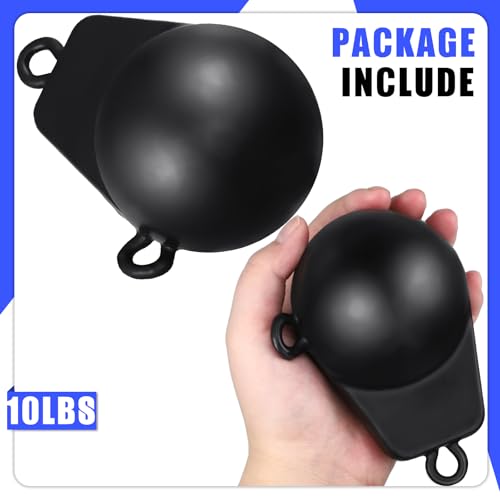 Zonon 10 Lbs Downrigger Weight Coated Ball Fishing Downriggers Sinker for Downriggers, Black by Zonon - Image 2
