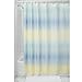 Produktbild iDesign Ombre Stripe Duschvorhang 183,0 cm x 183,0 cm | Designer Duschvorhang mit Ösen | wunderschöner Farbverlauf | Polyester blau/gelb