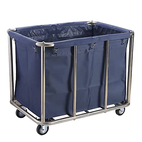 Carrito de lavandería industrial doméstico para organizar ropa en grandes hogares