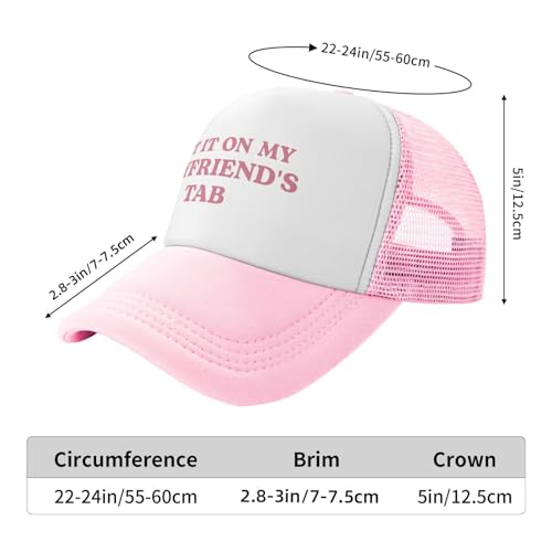 Image of Funny Trucker Hats for Women Hot Pink Funny Gag Baseball Cap for Girls Women Men Hat