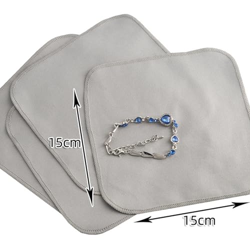 Paño para limpieza de joyas de plata herramienta de joyería dorada 7