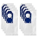 8 Pack R30D HEPA Replacement Vacuum Bags for Riccar Brilliance R30D, R30P, R30PET & Simplicity Synchrony S30D, S30P, S30PET Upright Vacuums Cleaner, Part RNHC-6/SNH-6