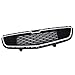 PIT66 Chrome Front Bumper Lower Grille Assembly, Compatible with Chevy Cruze 2015 ABS Honeycomb Mesh Grill