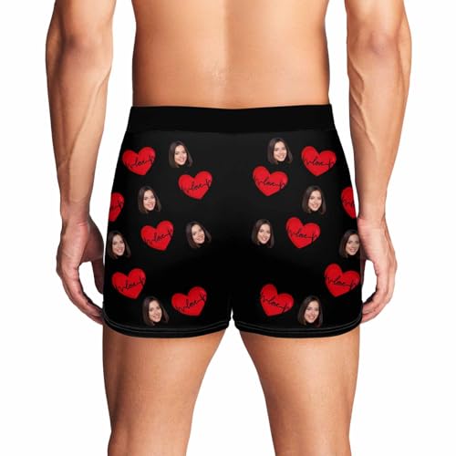 Custom Funny Boxers for Men Personalized Face Underwear for Boyfriend Valentine's Birthday XS-5XL2