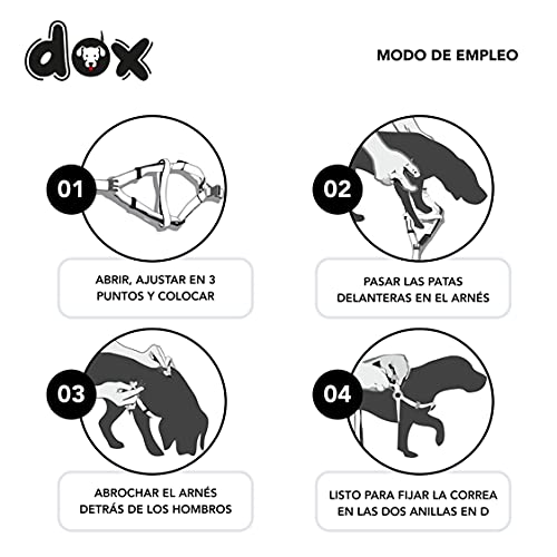 DDOXX Arnés Perro Step-In Air Mesh, Ajustable, Acolchado | Muchos Colores & Tamaños | para Perros Pequeño, Mediano y Grande | Accesorios Gato Cachorro | Negro, S, empapadores 60x90 - imagen 5