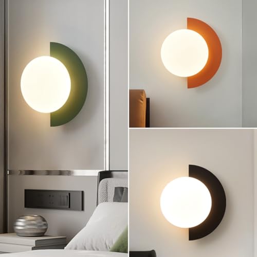 Applique murale moderne éclairage orange anti-éblouissement
