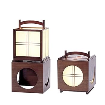Amazon.co.jp : 和風照明・なごみのあかり 【木製行灯