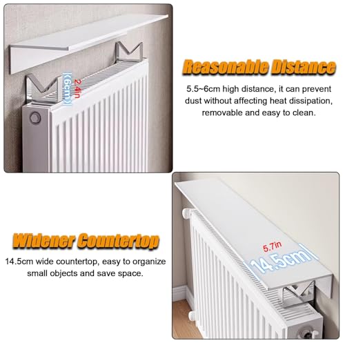 Couvercle de radiateur pour masquer et aménager un espace mince - 6