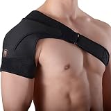 Ajuste perfecto: correas de gancho y bucle resistentes y fácilmente ajustables y diseño con hebilla de plástico de alta calidad para un ajuste al hombro derecho o izquierdo, tanto para hombres como para mujeres. Tamaño ajustable: adecuado para la anchura de los hombros: 35-50 cm.