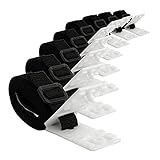 Bandas de sujeción con hebillas, juego de 24 piezas de repuesto para sistema de enrollado móvil, kit de fijación para lonas y cubiertas de piscina.
