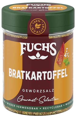 Fuchs Gourmet Selection Klassisch/Heimisch – Bratkartoffel Gewürzsalz, nachfüllbares Kartoffel...