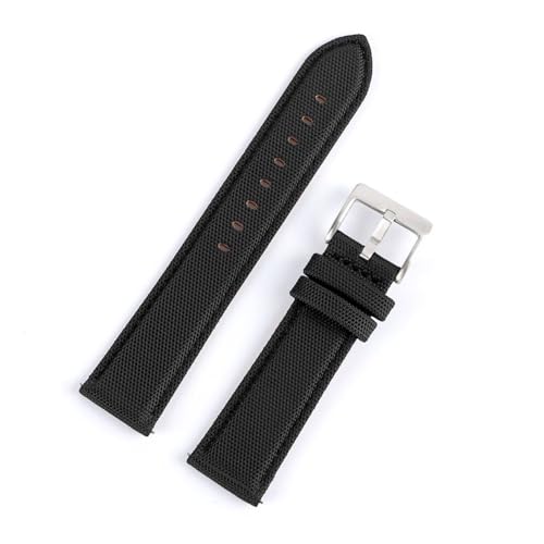 SCWZZWSY Banda de lienzo de lona de liberación rápida de Nylon Watch Watch 18 mm 20 mm de 24 mm de liberación rápida para femeninos