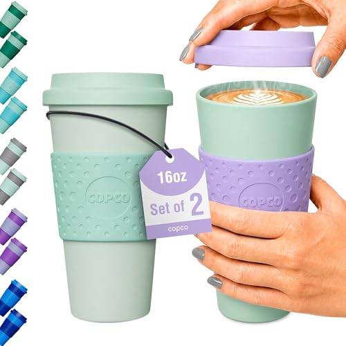 Copco Acadia Travel Mug, 16 Oz - Purple & Teal...