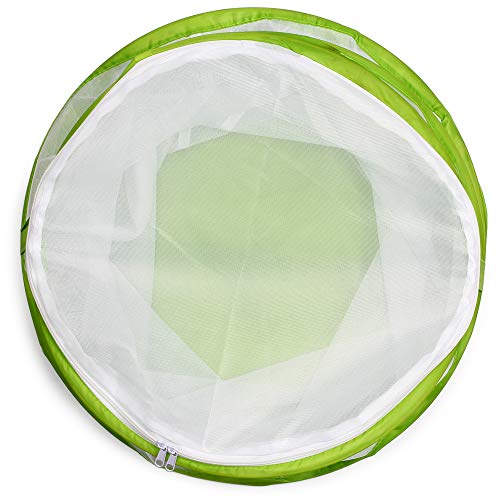 20\" Large Butterfly Habitat, Giant Collapsible Insect Mesh Cage Terrarium Pop-up 12\" x 20\" Tall