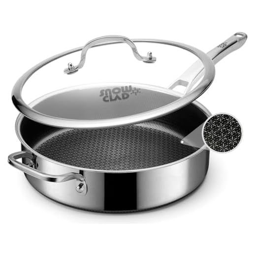 Hybrid Nonstick Stainless Steel Frying Pan