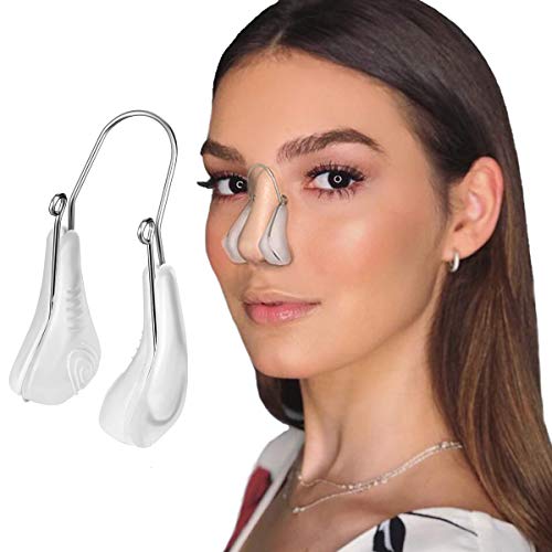 Nose Shaper Clip, QUECC Pain-Free Nose Bridge Straightener Corrector, Safe and Soft Silicone