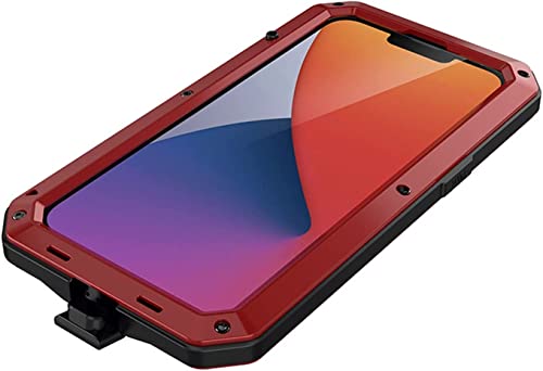 Funda para iPhone 14 robusta color rojo con blindaje estructural GUMMMY 6