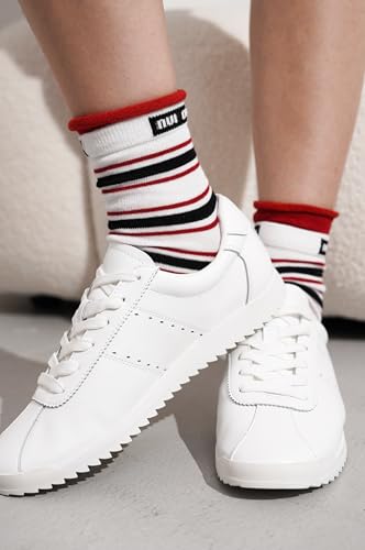 Women's Genuine Leather Sneakers with Memory Foam - Lynn