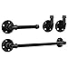 Kenley Industrial Bathroom Accessories - Stainless Steel Toilet & Bathroom Pipe Fixtures - Toilet Paper, Towel Bar & Robe Hook Set