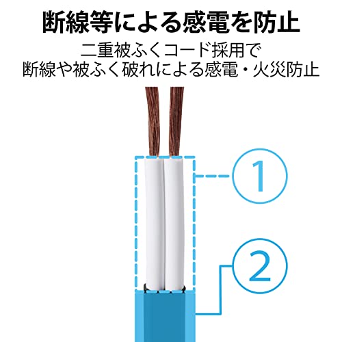 エレコム(ELECOM) エレコム 電源タップ 雷ガード スウィングプラグ 3個口 1m ホワイト T-KS02-2310WH の商品画像 6