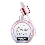 Olay Super Serum - Niacinamide, Vitamin C & E, Collagen Peptide, AHA - 5-in-1 Skin Care Benefits for Face - Healthy Glow, Brightening, Hydrating, Smoothing, Firming, Evens Tone, Anti-Aging, 1.7 Oz