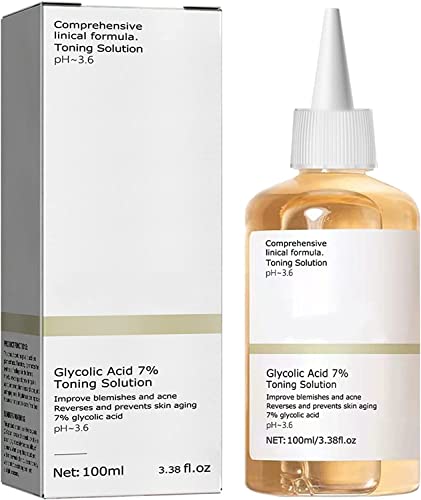 The Ordinary-Glycolic Acid7% Toning Resurfacing Solution for Blemishes and Acne,Glycolic Sour Toner for Face,A Mild Lactic Acid Superficial Peeling Formulation